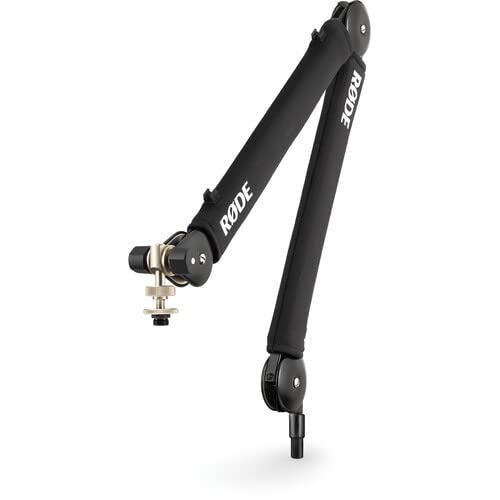 StreamEye Rode NTH-100 Professional Studio Over-Ear Headphones with Rode PSA1+ Microphone Boom Arm & Polishing Cloth Bundle - Perfect for Podcasting, Gaming, and Home Studio Recording