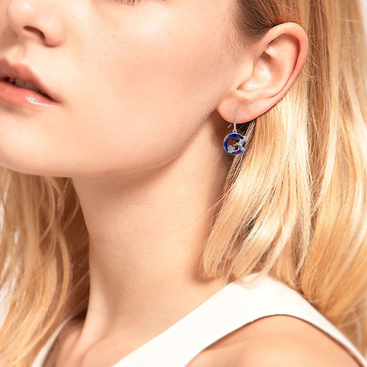 925 Sterling Silver Cute Animal Crystal Dangle Earrings for Women - Elegant Jewelry Gift for Birthday, Anniversary & Special Occasions | Perfect for Party, Wedding & Everyday Wear
