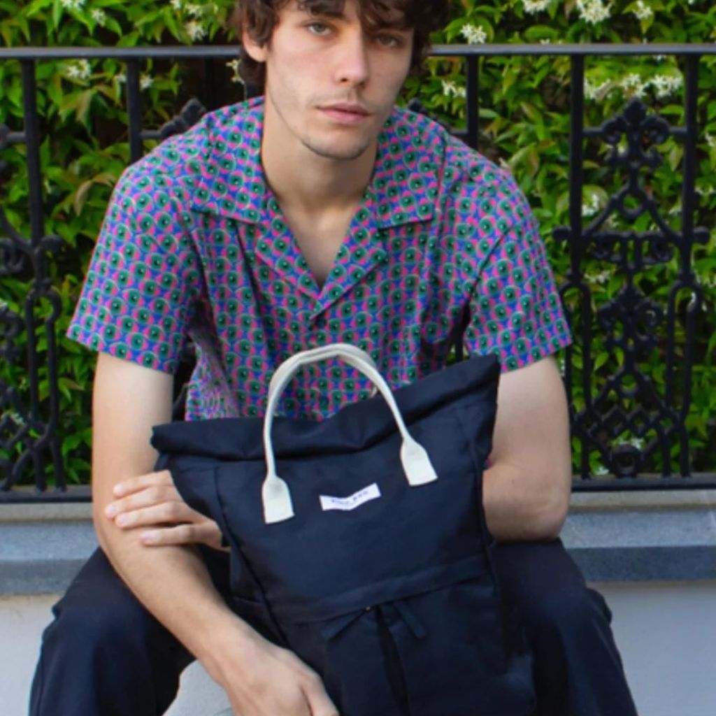 Kind Bags Hackney Medium Backpack - Stylish & Durable Black Backpack for Work, Travel & School | Water-Resistant & Spacious Design