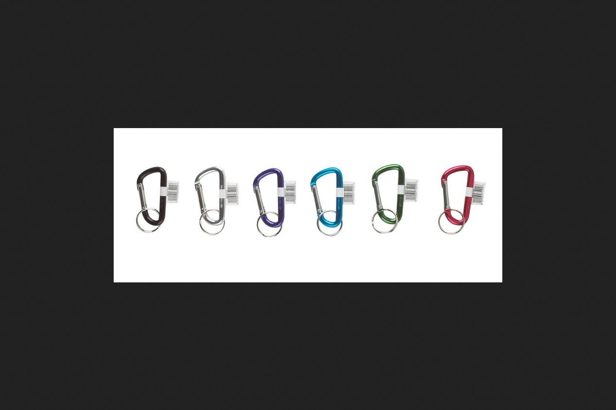 Hy-Ko C-Clip Key Ring 1 Inch Diameter - Durable Aluminum & Nickel Plated Steel Keychain Rings - Assorted Colors (50-Pack Carded Jar) - Perfect for Key Organization, Gift Giving, and DIY Crafts