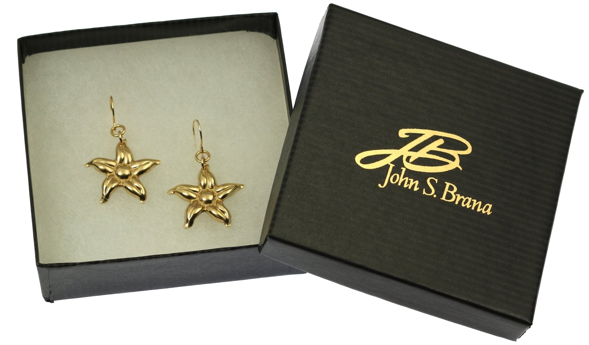 Nu Gold Star Jasmine Flower Earrings for Women - Dainty Floral Stud Earrings - Perfect for Weddings, Parties & Everyday Wear