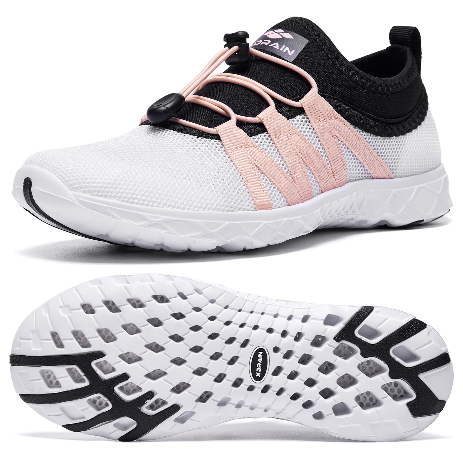 Aleader Women's Quick-Dry Mesh Slip-On Water Shoes for Beach, Pool, Yoga & Travel - Lightweight Aqua Shoes for Women