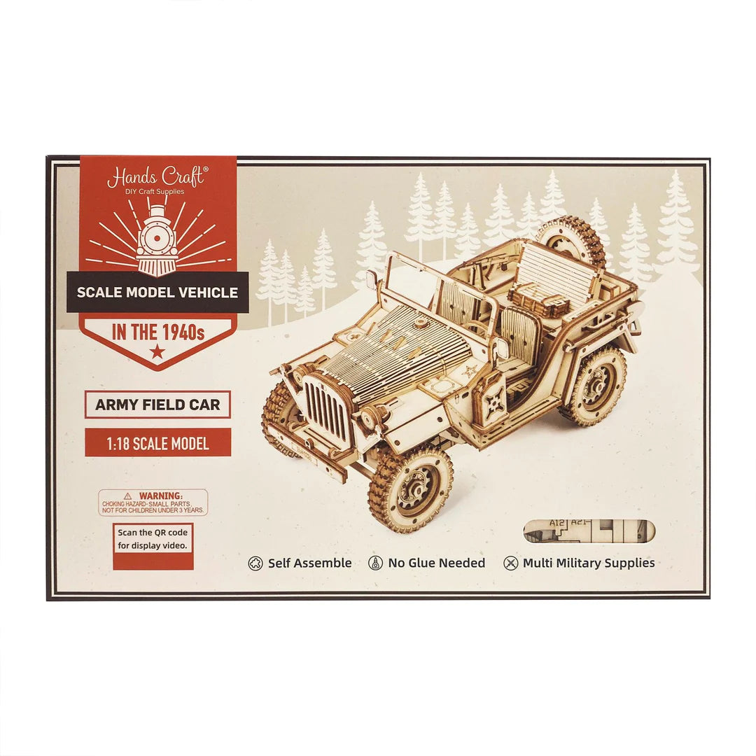 DIY Army Field Car Toy Kit - Build Your Own Military Vehicle Model for Kids & Adults | Perfect for Collectors, Gifts & Battle Scenes