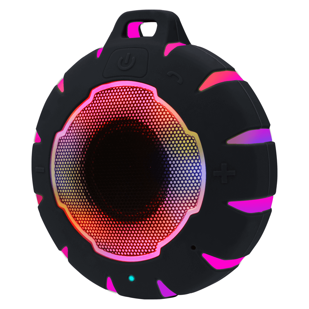 B18L Waterproof RGB Wireless Bluetooth Speaker - Portable Outdoor Party Speaker with LED Lights, 20H Playtime, IPX7 Rating - Perfect for Pool Parties, Camping & Beach Adventures