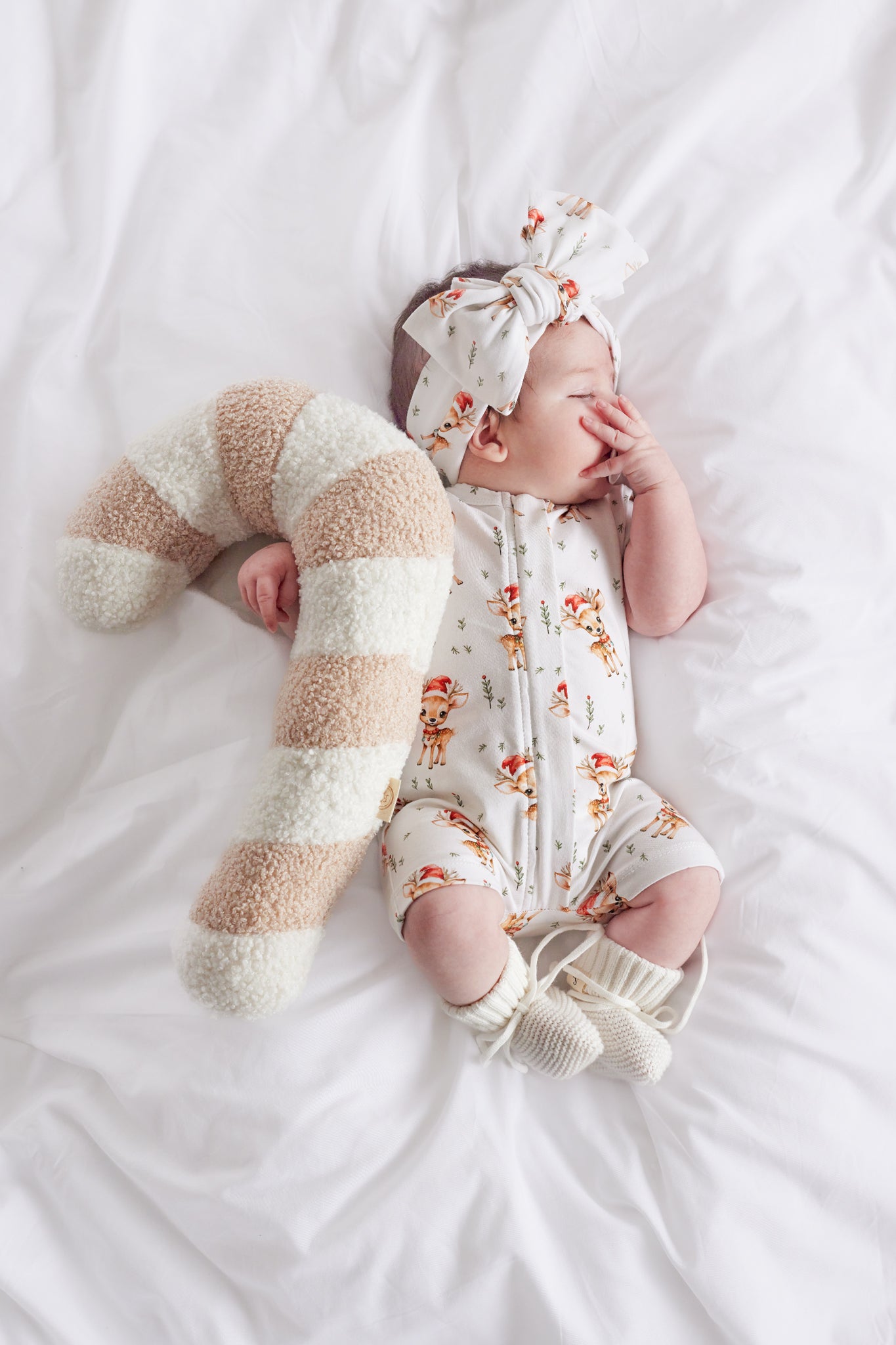 Summer Zip Romper for Baby & Toddler - Dasher the Reindeer Outfit | Cute Holiday Christmas Pajamas for Boys & Girls | Perfect for Family Photos, Holiday Parties & Cozy Sleepwear