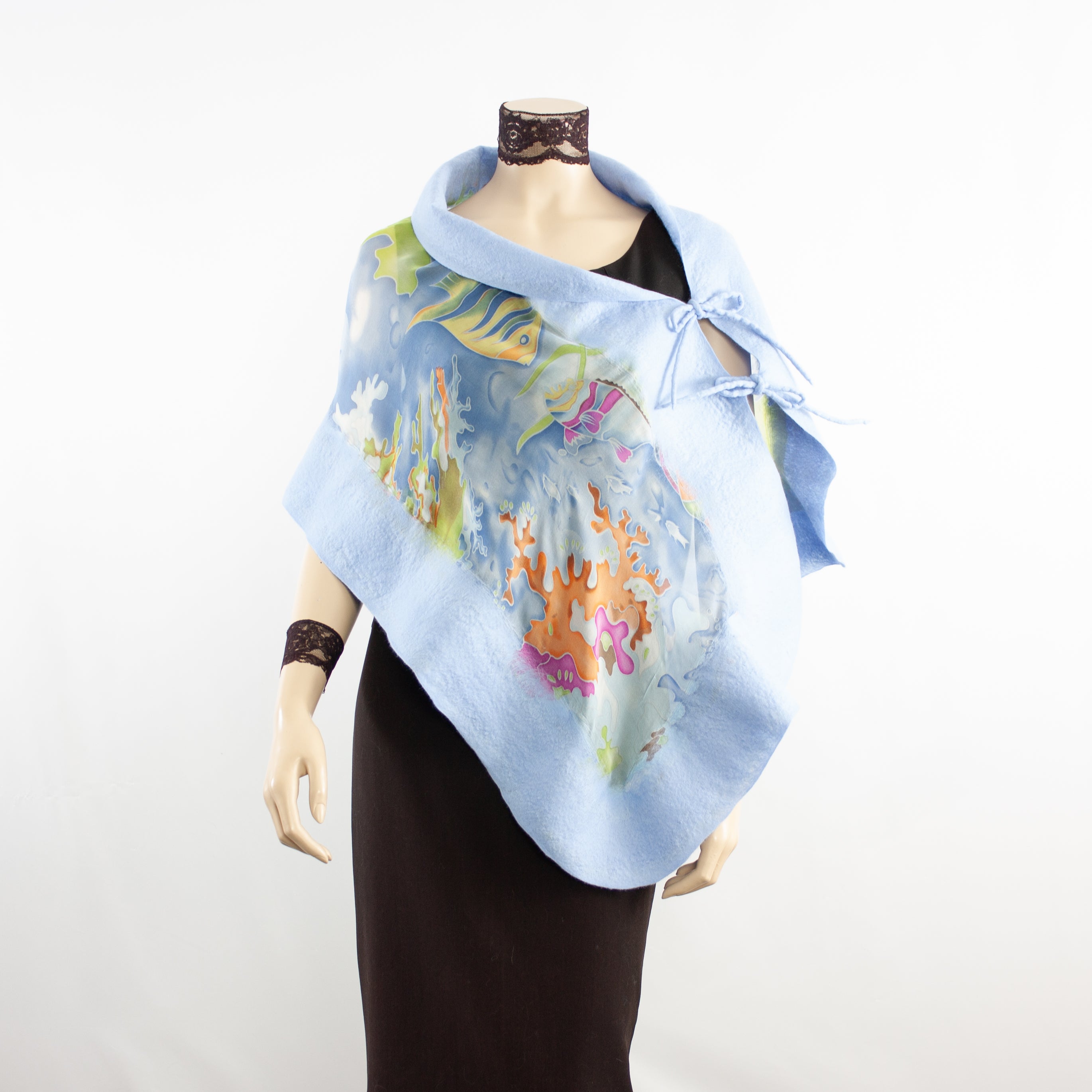 Linked Ocean Scarf #152 47 - Soft & Stylish Womens Fashion Accessory for Winter, Fall, and Spring Outfits