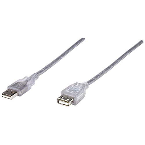 MANHATTAN 336314 USB 2.0 Cable A-Male to A-Female 6 Feet High Speed Data Sync Charging Cord for Computer Laptop Printer Camera Hard Drive - Perfect for Home Office and Tech Accessories