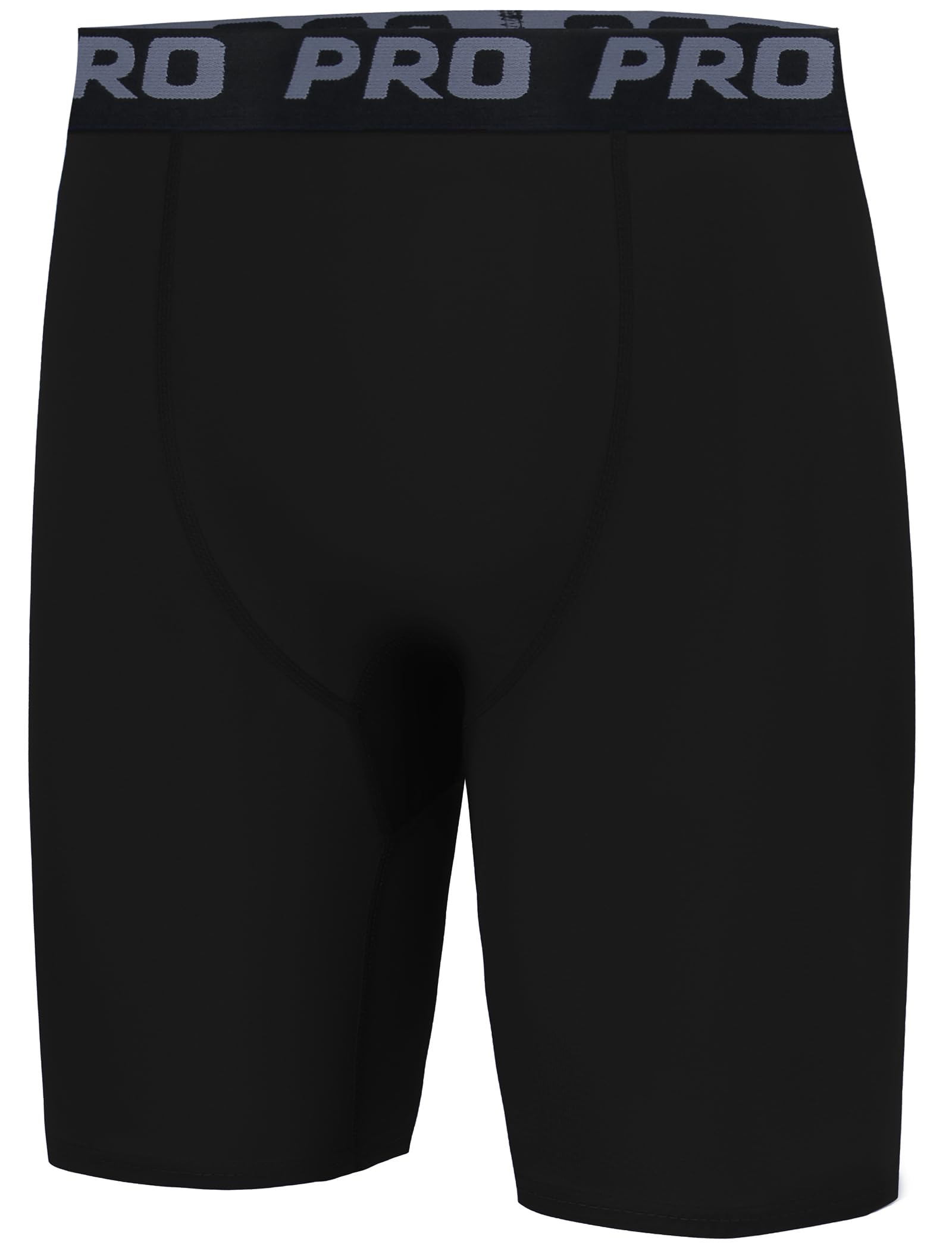 EXARUS Youth Boys Compression Shorts with Side Pockets - Moisture-Wicking Performance Athletic Underwear for Running, Soccer & Sports - Ideal for Training, Gym Workouts & Active Play