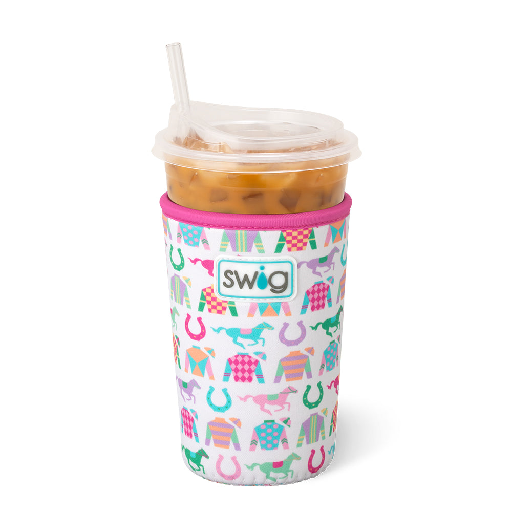 Go Baby Go Medium Iced Cup Coolie - Insulated Sleeve for 16oz Tumblers - Perfect for Iced Coffee, Smoothies & Cold Drinks at Home, Office or Travel
