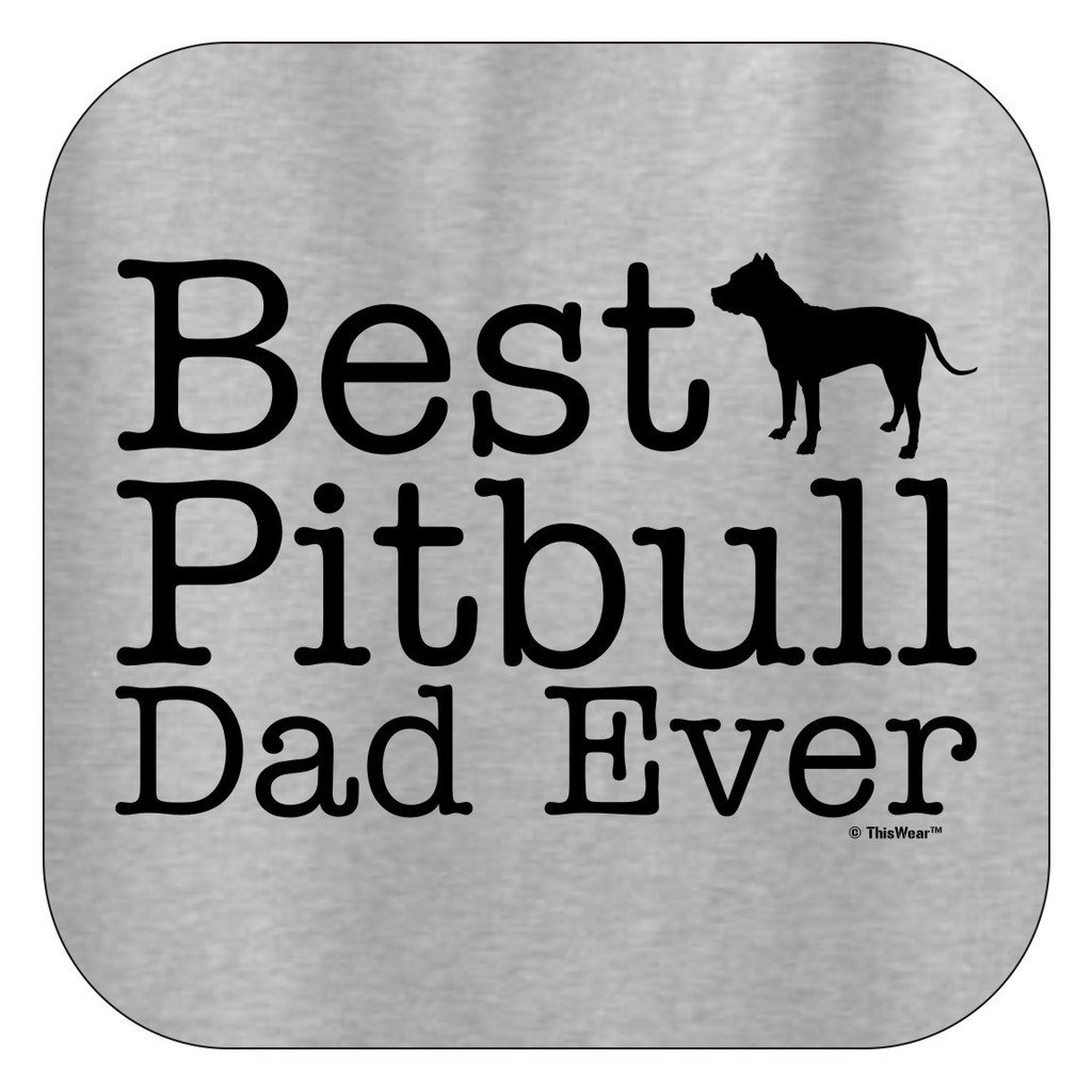 Best Pitbull Dad Ever Hoodie - Funny Dog Lover Gift for Men | ThisWear Cozy Pullover Sweatshirt | Perfect for Dog Parks, Father's Day & Casual Outings