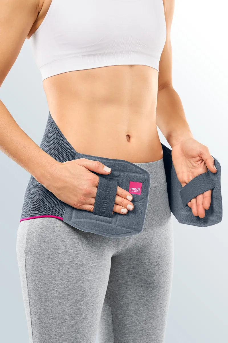 Medi Lumbamed Basic Back Support Belt - Adjustable Lumbar Brace for Lower Back Pain Relief - Ideal for Office Work, Driving & Post-Surgery Recovery