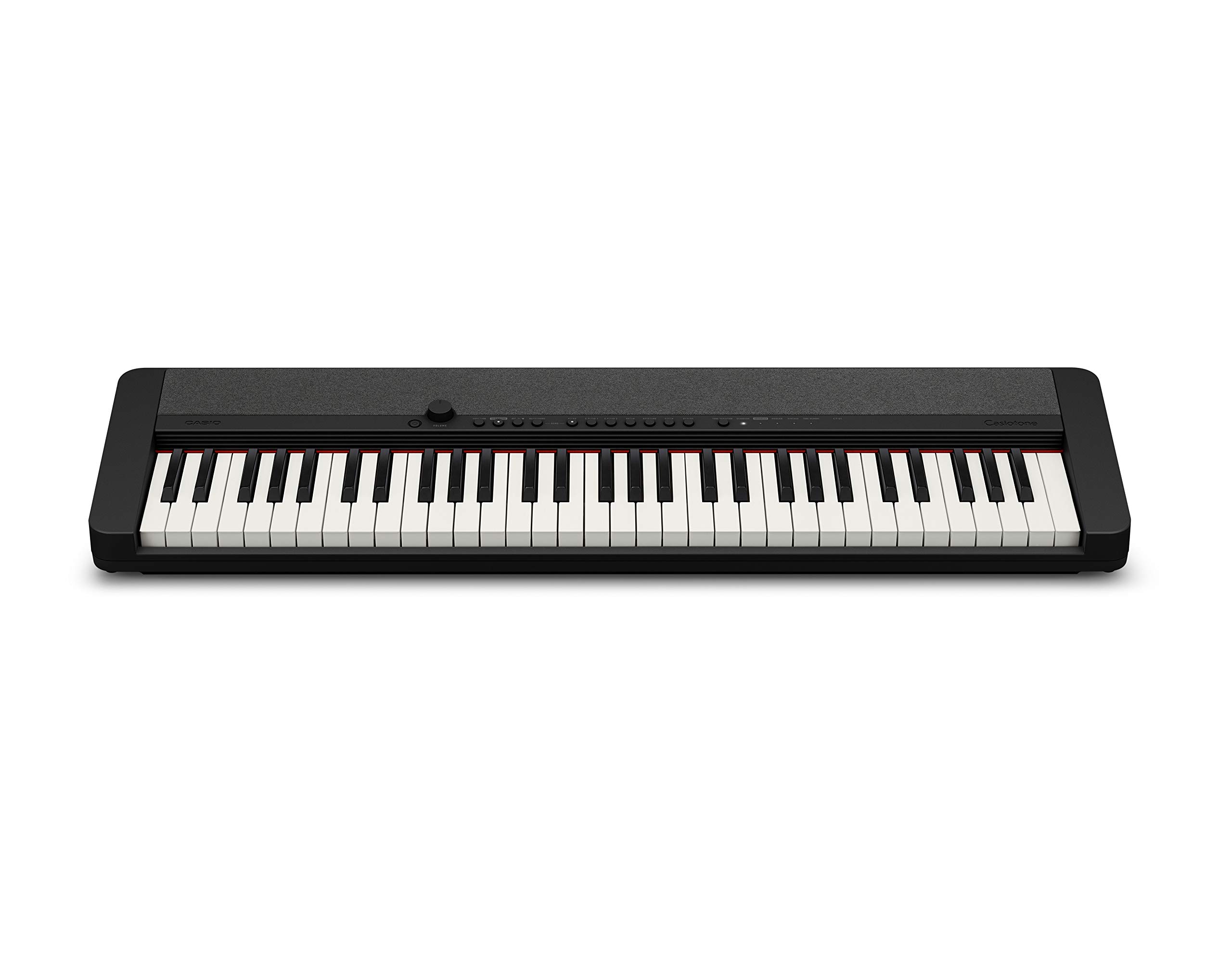 Casio CT-S1BK 61-Key Portable Keyboard with ChromaCast Double Braced X-Style Pro Stand - Lightweight Digital Piano for Beginners, Home Studio & Live Performances