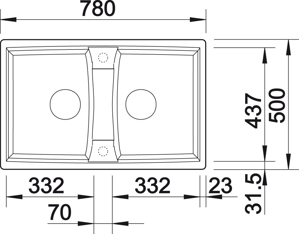 Blanco Lexa 8-Inch Undermount Kitchen Sink - Silgranit PuraDur Composite Granite, Durable & Scratch-Resistant, Gray (Model 518862) | Perfect for Small Kitchens, RVs & Bathroom Vanities