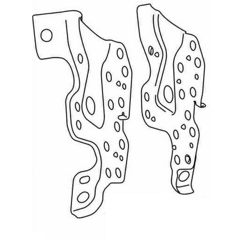 Toyota IST 2006+ Side Mount Brackets - Replacement Parts for Toyota IST 2006-2023 Models - Perfect for Car Accessories Installation & Vehicle Maintenance