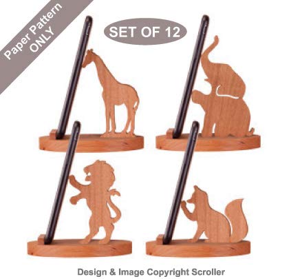 Animal Cell Phone Holder Scroll Saw Pattern - DIY Woodworking Project for Home & Office Decor