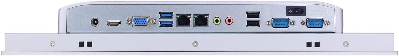 Partaker 13.3 Inch Industrial Panel PC - Intel I5 8265U, Windows 11/Linux Ubuntu, 8GB RAM, 128GB SSD, High-Temp Resistive Touch Screen, VGA/HDMI, Dual LAN & COM Ports - Ideal for Factory Automation, HMI Control & Industrial Monitoring Systems