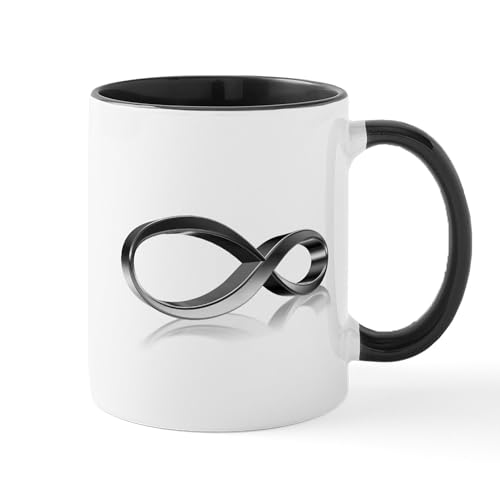 White/Black Inside - Infinity Symbol Mugs