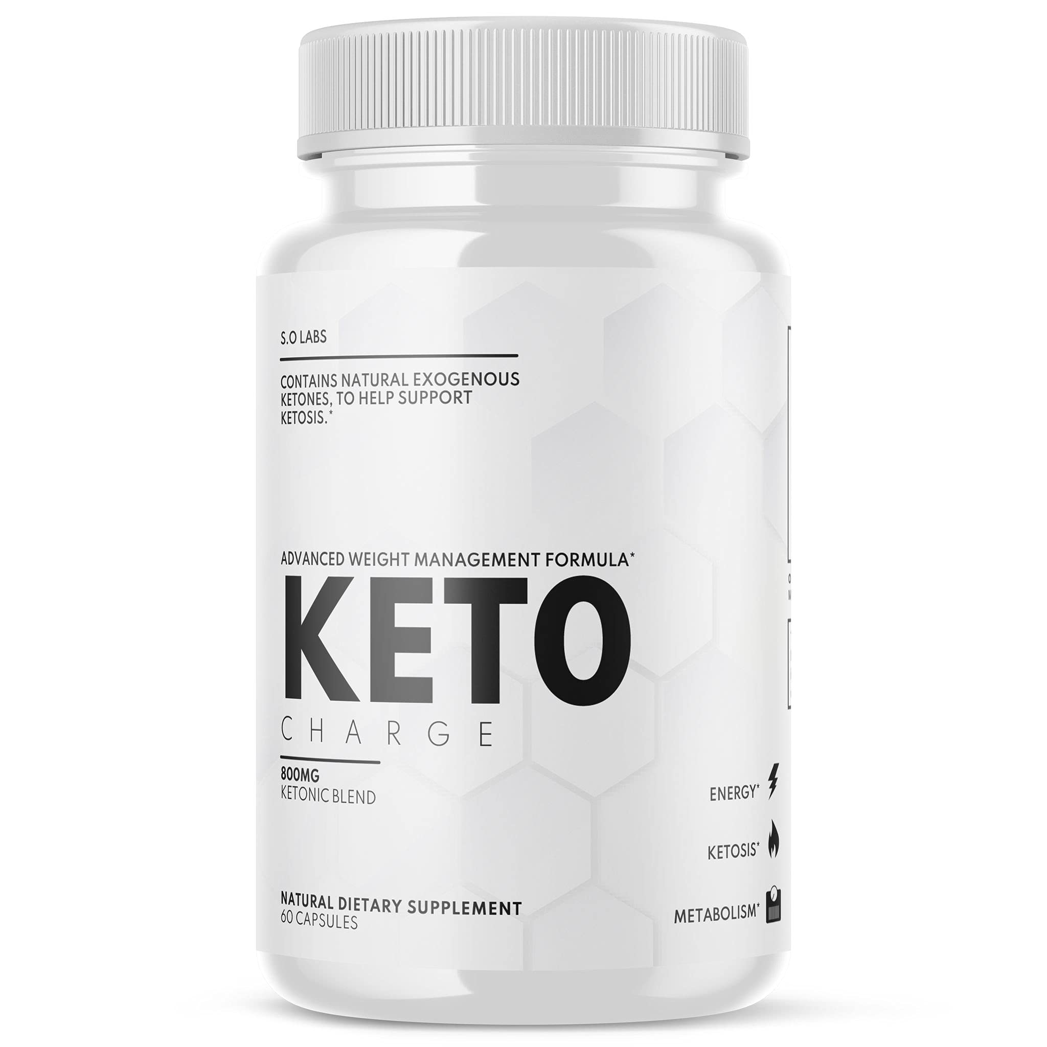 Keto Charge Advanced Weight Management Formula Supplement Pills - 60 Capsules | Supports Ketosis & Fat Burning | Perfect for Keto Diet & Low Carb Lifestyle