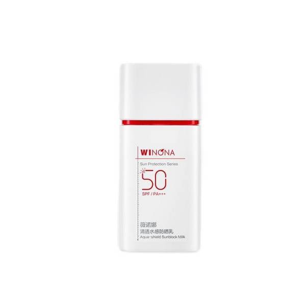 WINONA Aqua Shield Sunscreen Lotion SPF50+ PA++++ - Waterproof & Sweatproof Sun Protection for Face & Body - Perfect for Outdoor Activities, Swimming & Daily Use