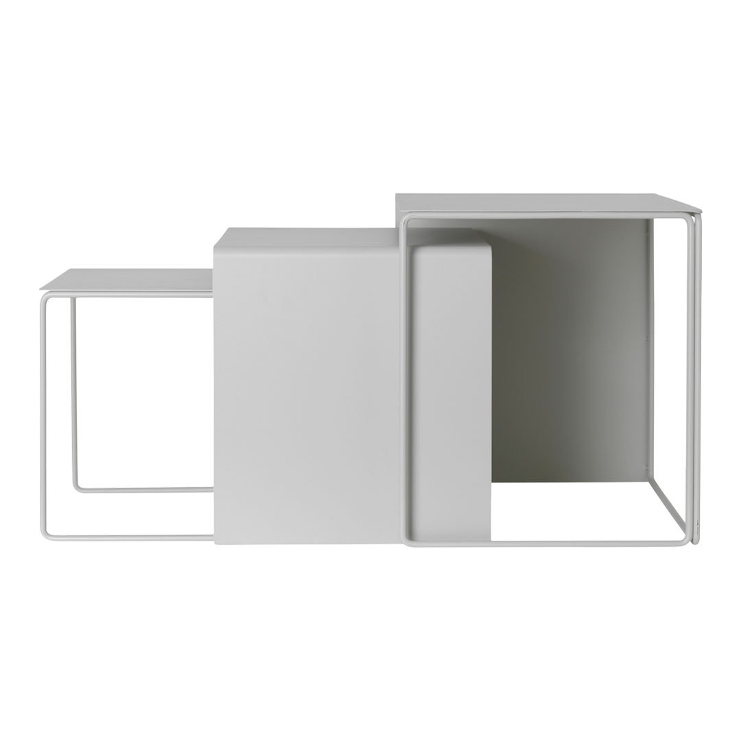 Stylish Cluster Tables Set of 3 - Modern Nesting Side Tables for Living Room, Bedroom & Office - Perfect for Small Spaces & Home Decor