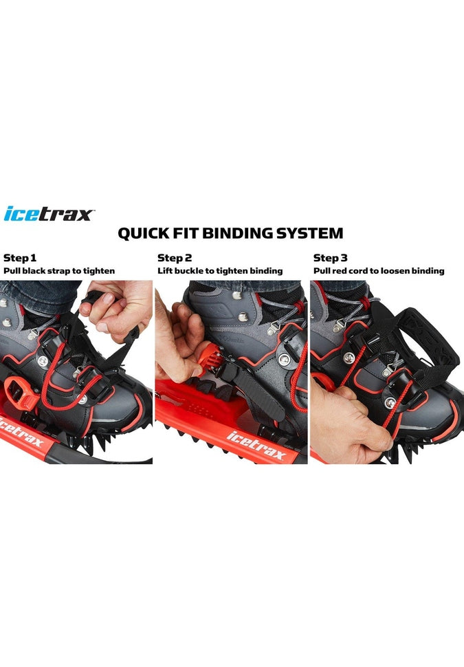 IceTrax Premium Snow Shoes for Men & Women - Lightweight Winter Traction for Hiking, Running & Outdoor Adventures