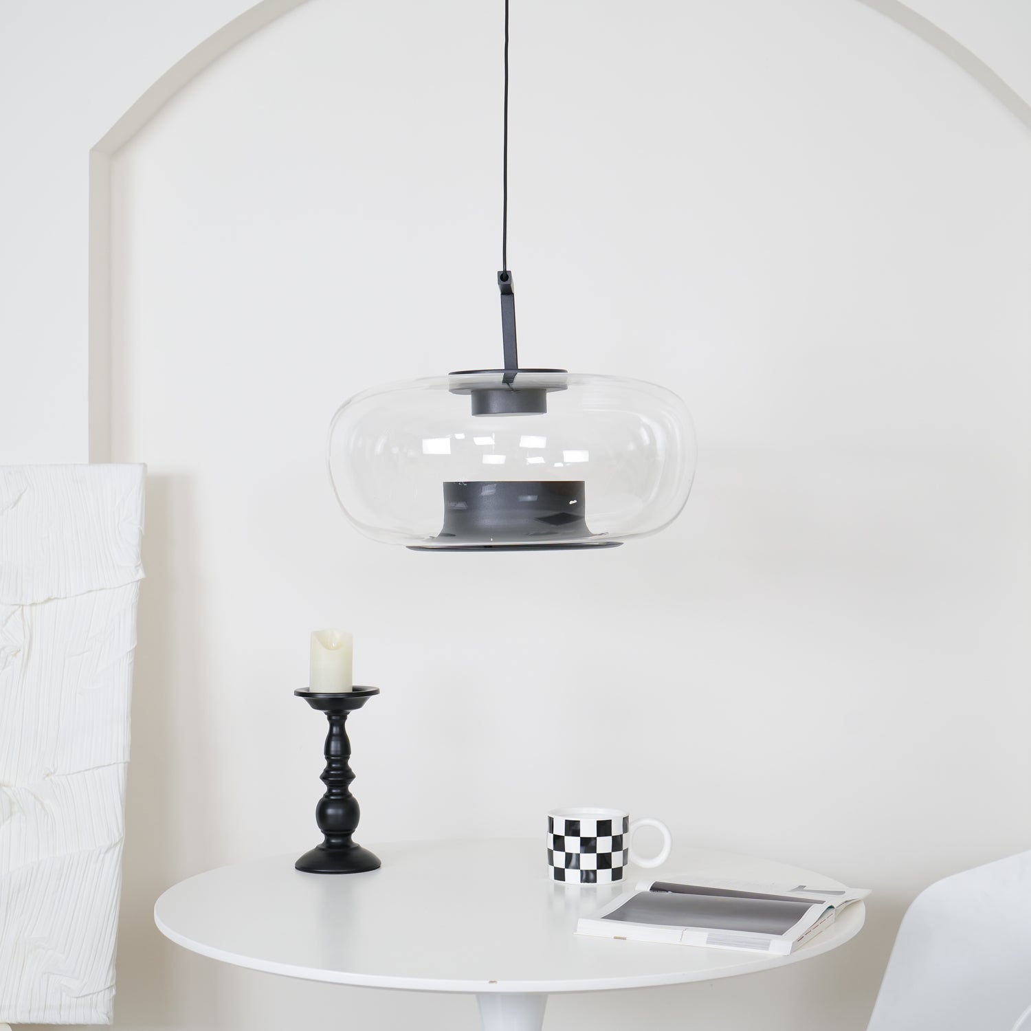 Double Pendant Lamp - Modern Hanging Light Fixture for Kitchen Island, Dining Room & Bedroom - Adjustable Height & Dimmable LED Lighting