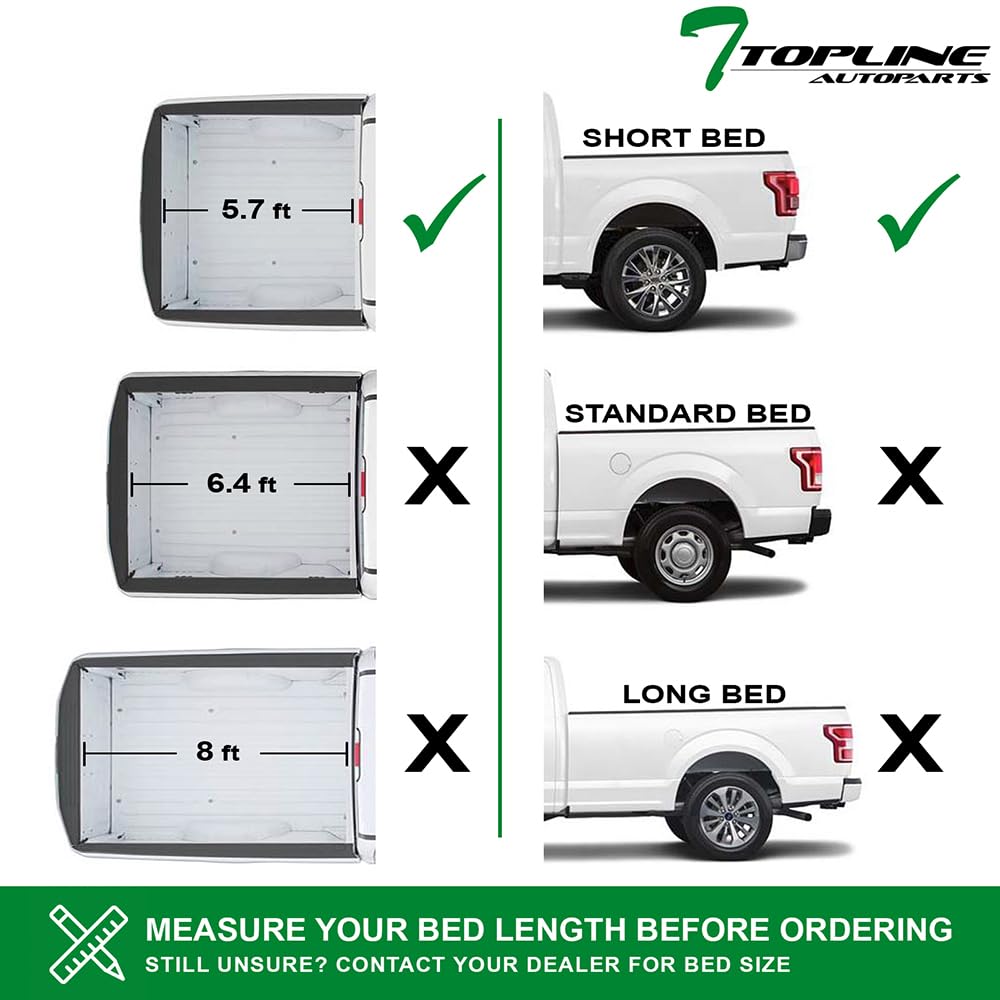 2009-2018 Dodge Ram 1500 & 2019-2024 Classic Short Bed Truck Tonneau Cover - 5.7ft (68.4