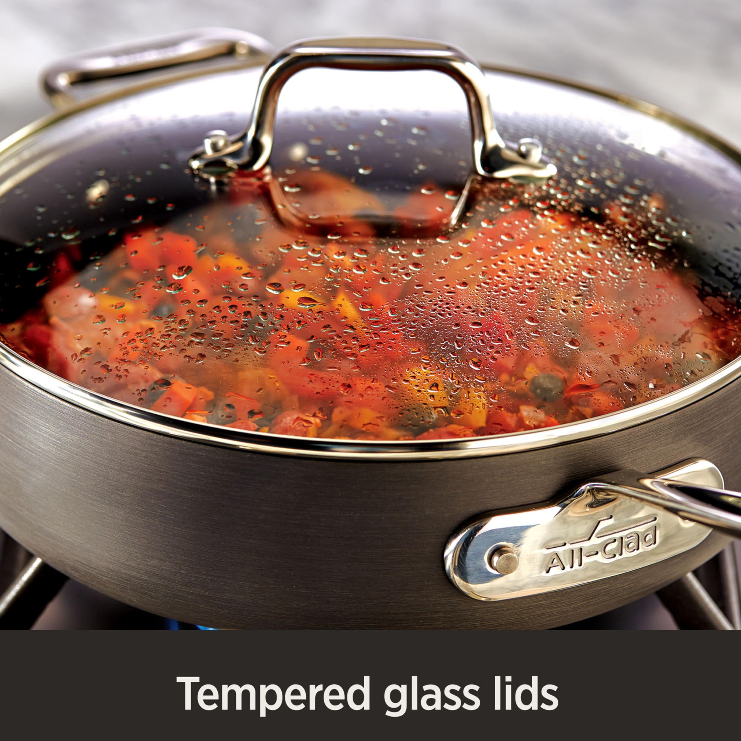 All-Clad HA1 Hard Anodized Nonstick Fry Pan Set - 2-Piece (8 & 10 Inch) Induction Compatible, Oven & Broiler Safe up to 500°F - Premium Black Cookware for Sautéing, Frying & Baking - Dishwasher Safe for Easy Cleaning