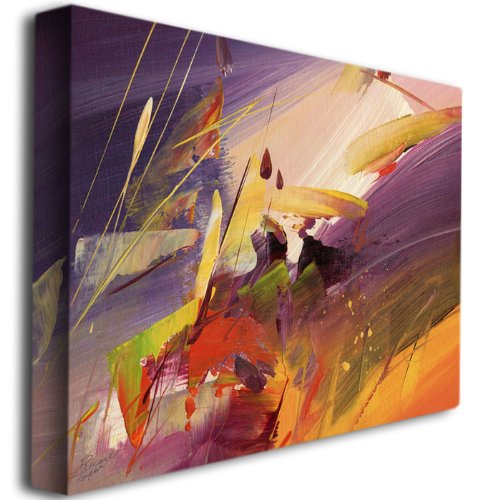 Midnight Canvas Art Print by Ricardo Tapia - Modern Abstract Wall Decor for Living Room, Bedroom & Office - Premium Fine Art Reproduction for Home & Office Decor