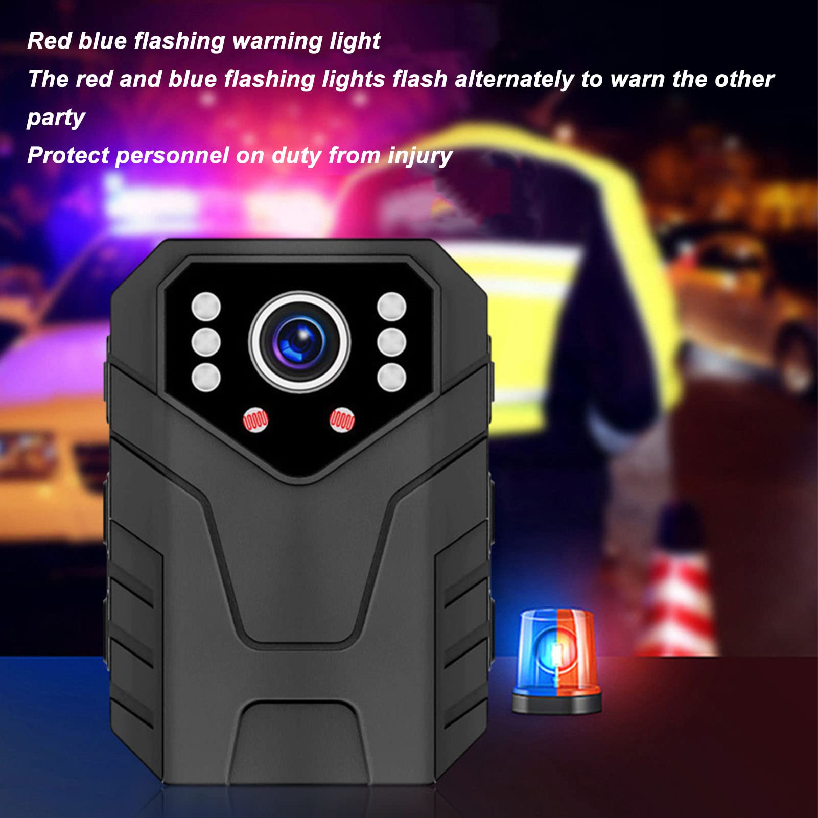 4K Mini Body Camera - Wearable Clip On Police Security Camera with Night Vision & Audio Recording | for Law Enforcement, Security Guards, Cycling | Ideal for Surveillance, Evidence Collection & Outdoor Activities