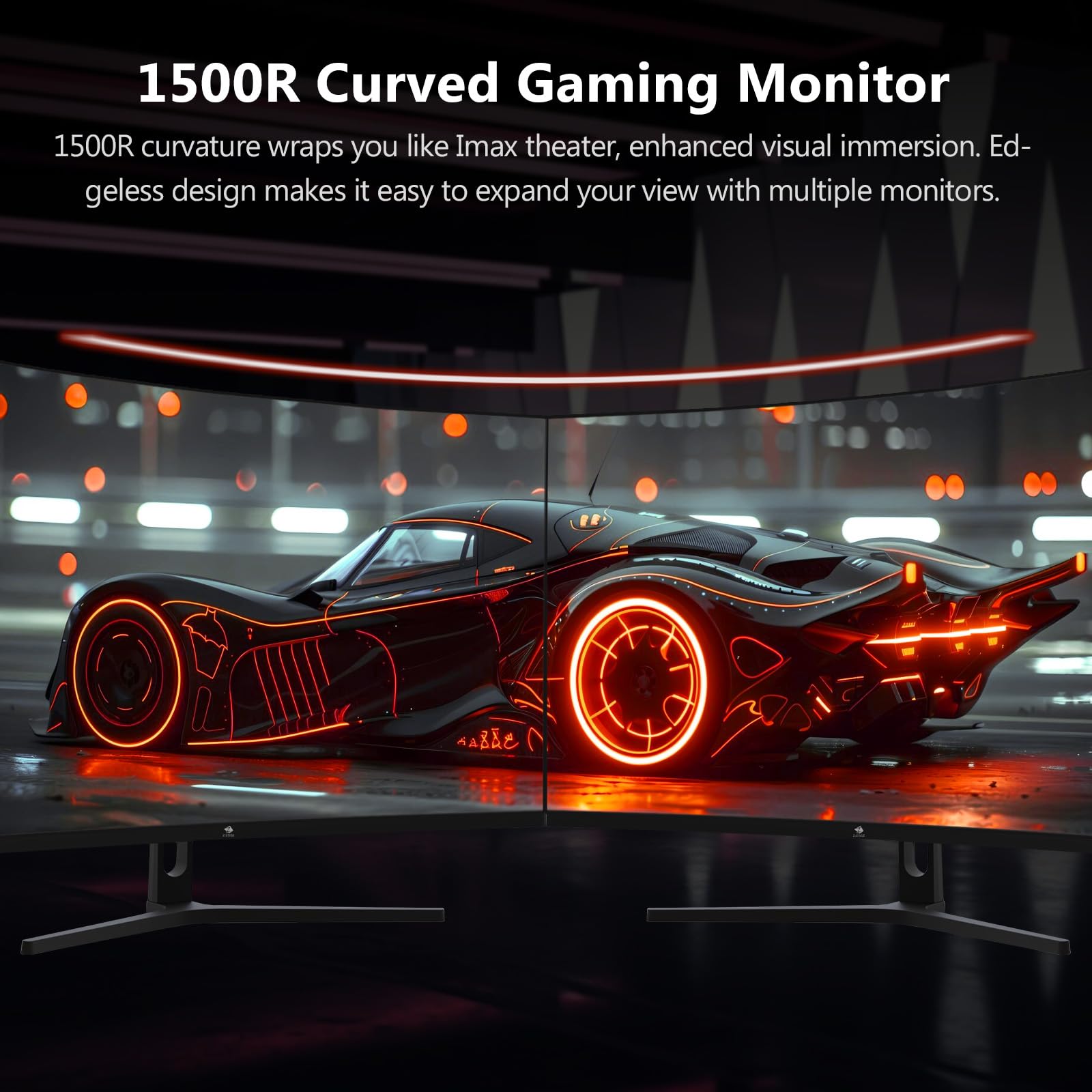 Z-Edge 32-inch Curved Gaming Monitor - Full HD 1080p 240Hz 1ms Response, AMD FreeSync Premium, Frameless Design, DisplayPort & HDMI - Perfect for Esports, FPS Gaming and Home Office Setup