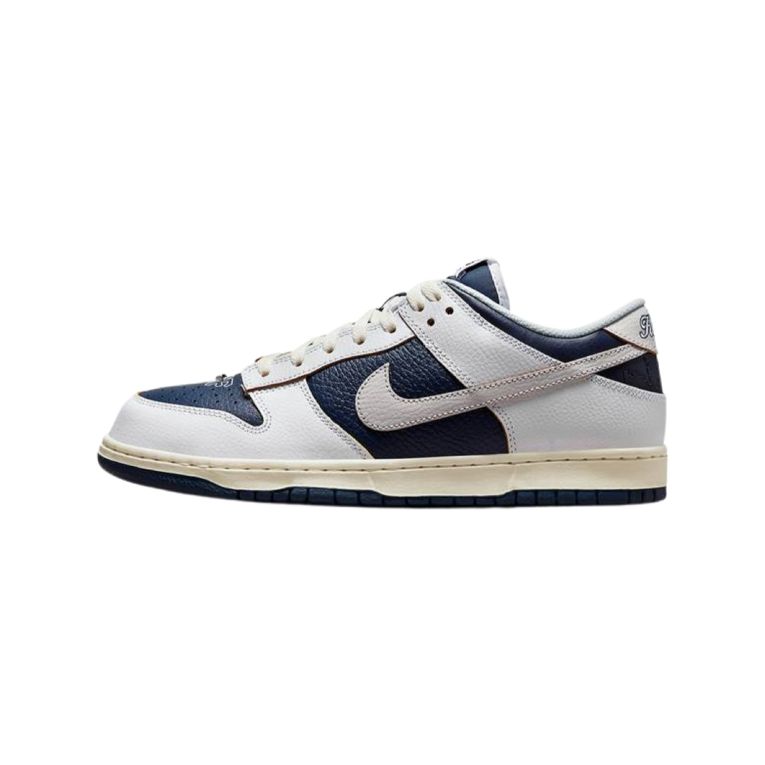 Nike SB Dunk Low HUF New York City Sneakers - White, Vast Grey & Midnight Navy Colorway - Skateboarding Shoes for Streetwear & Urban Fashion