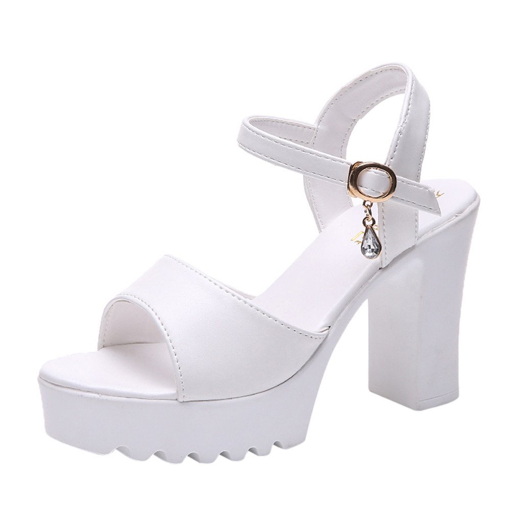 FORUU Women's Fish Mouth Platform Wedge Sandals with Buckle Strap - Comfortable High Heel Summer Shoes for Beach, Party & Casual Outfits