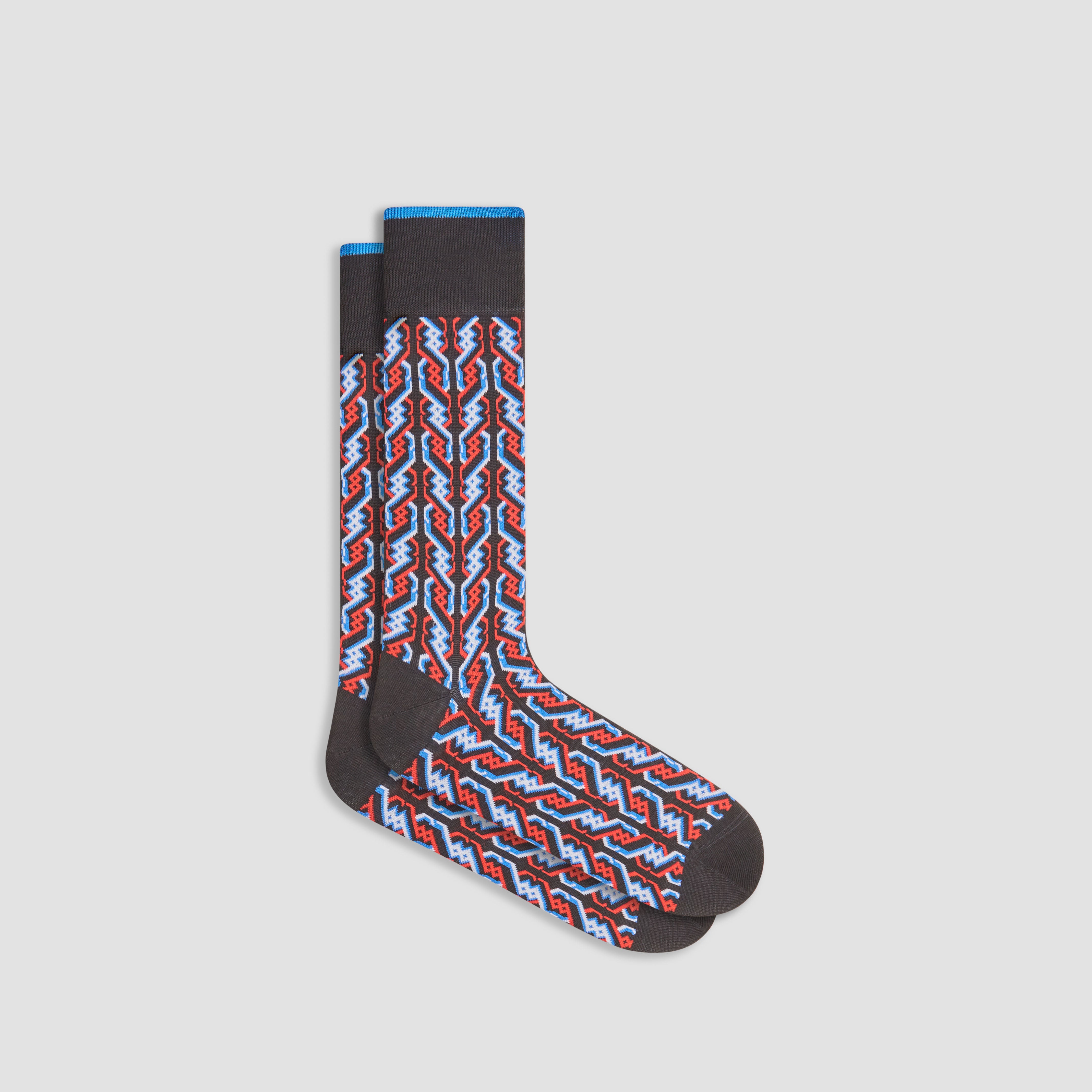 Striped Cable Knit Mid Calf Socks for Women - Comfortable Crew Socks for Winter, Hiking & Casual Wear