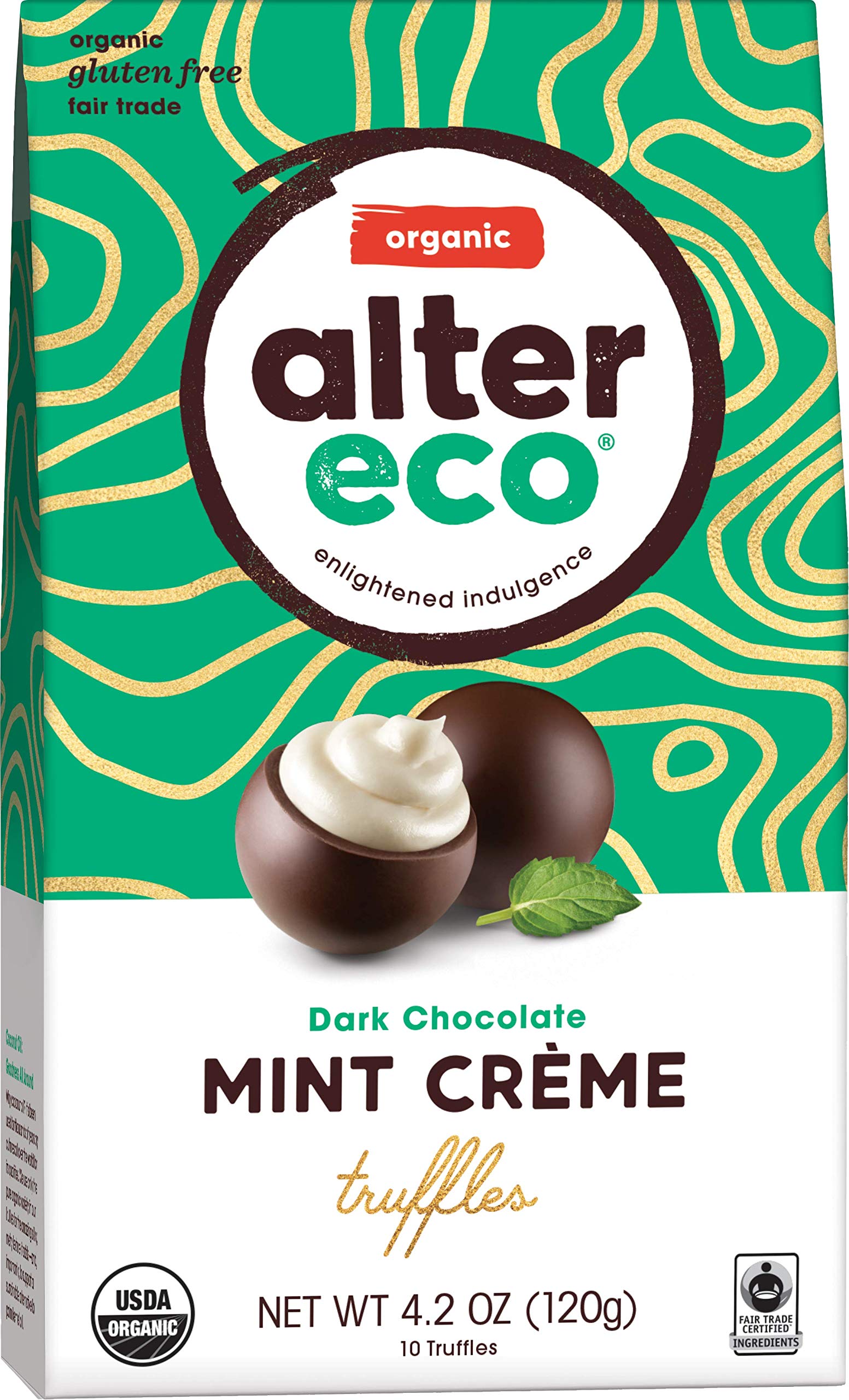 Organic Dark Chocolate Truffles - Fair Trade, Non-GMO, Gluten Free (6 Flavors) for Gifts & Desserts