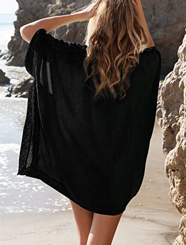 Kawai Peach Women's Beachwear Cover Up - Soft Cotton Tunic Sarong Swimsuit Bikini Cover Up for Summer - Perfect for Poolside, Beach Vacation & Resort Wear