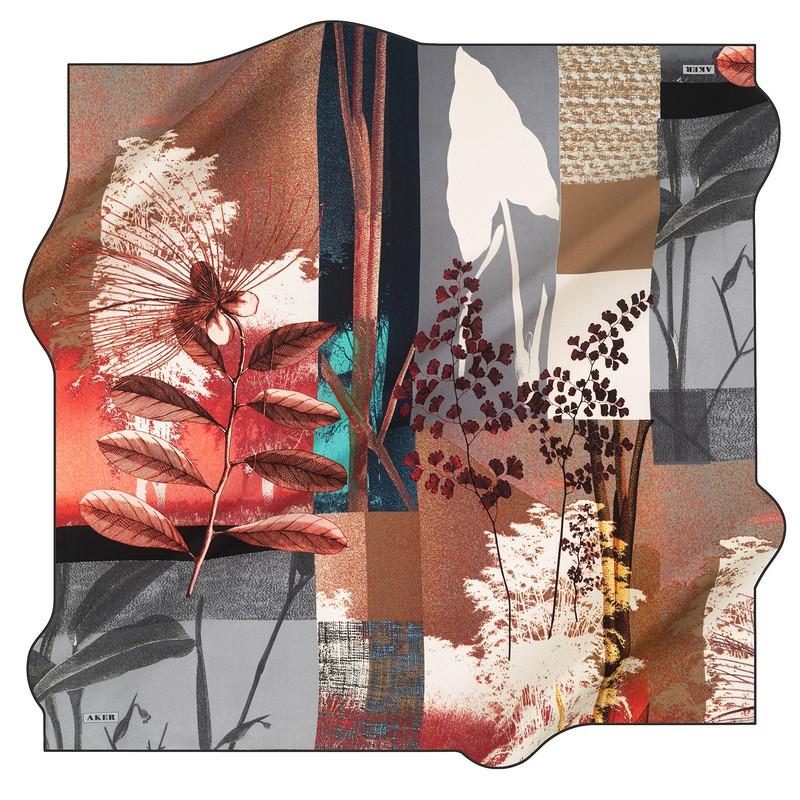 Aker Brisbane Ladies Silk Scarf No. 12 - Luxury Womens Fashion Accessory for Office, Party & Travel