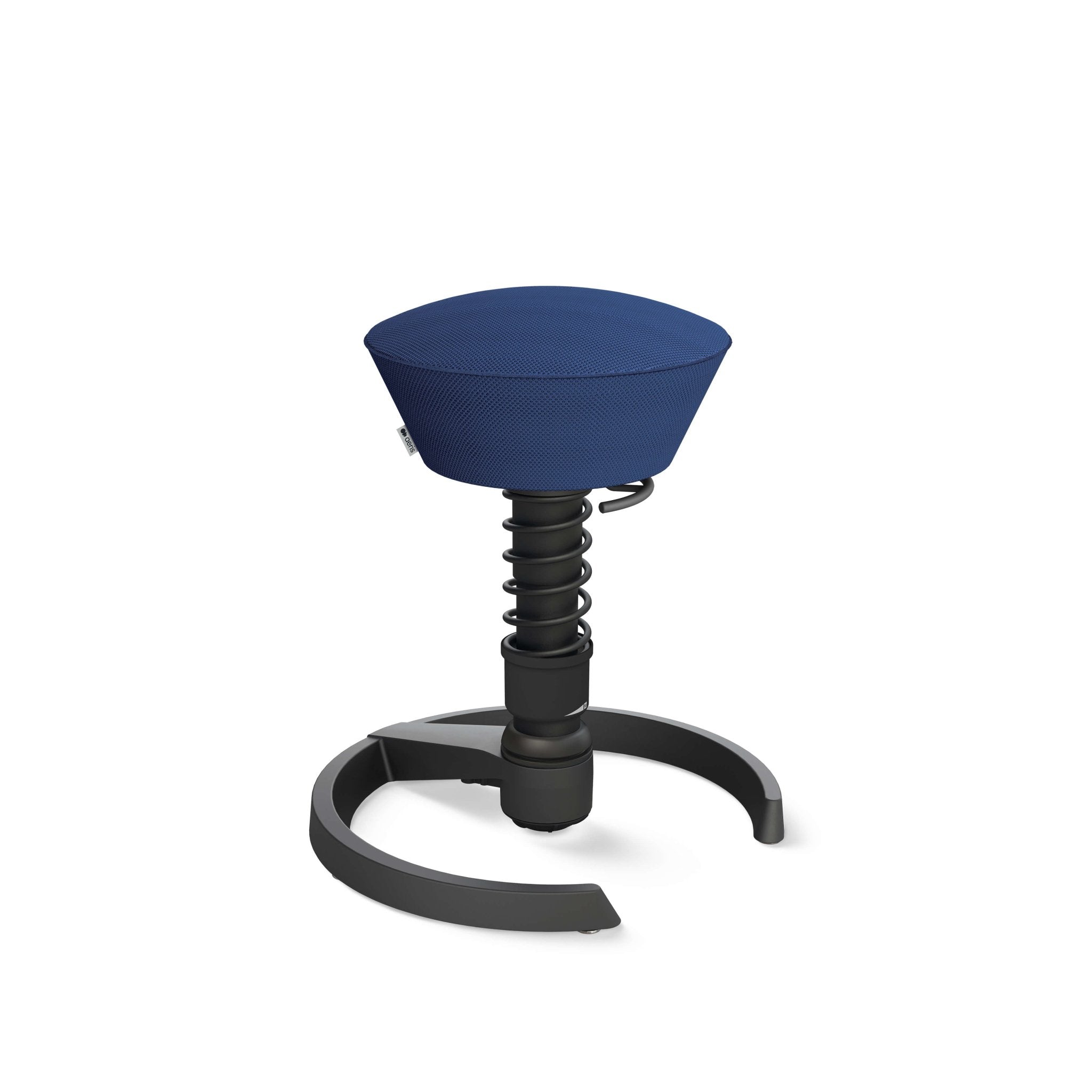 Aeris Swopper Active Sitting Stool - Ergonomic Black Glider Chair for Office & Home - Improve Posture & Core Strength While Working or Gaming