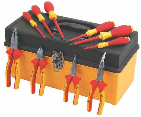 10-Piece Insulated Tool Set - Electrical Repair & Maintenance Kit for Electricians & DIY Projects - Perfect for Home, Garage & Professional Use