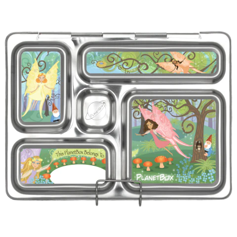 PlanetBox Rover Stainless Steel Bento Lunch Box for Kids & Adults | Eco-Friendly Reusable Food Container | Perfect for School, Work, Picnics & Travel