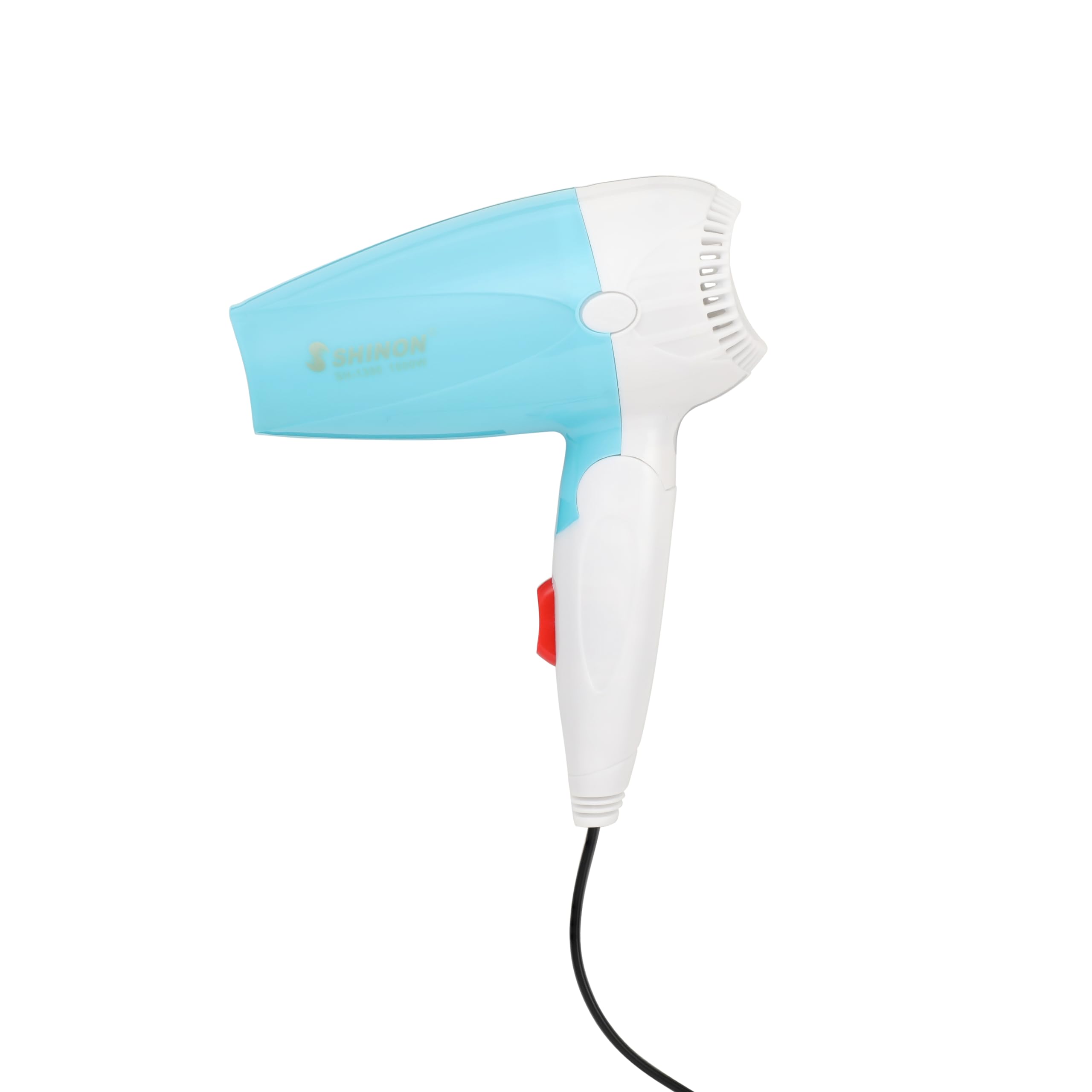 SHINON SH-1390 Professional Hair Dryer 1000W - Lightweight & Foldable Blow Dryer for Salon-Quality Styling at Home, Travel & Daily Use - Silky Shine Technology, Blue