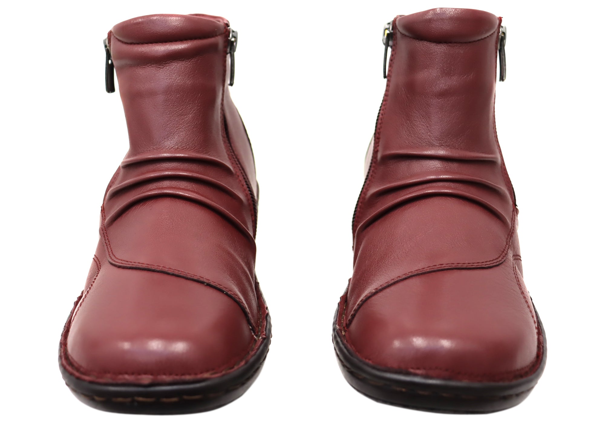 Orizonte Talun Women's European Comfortable Leather Ankle Boots - Stylish & Soft for Walking, Work & Casual Outfits