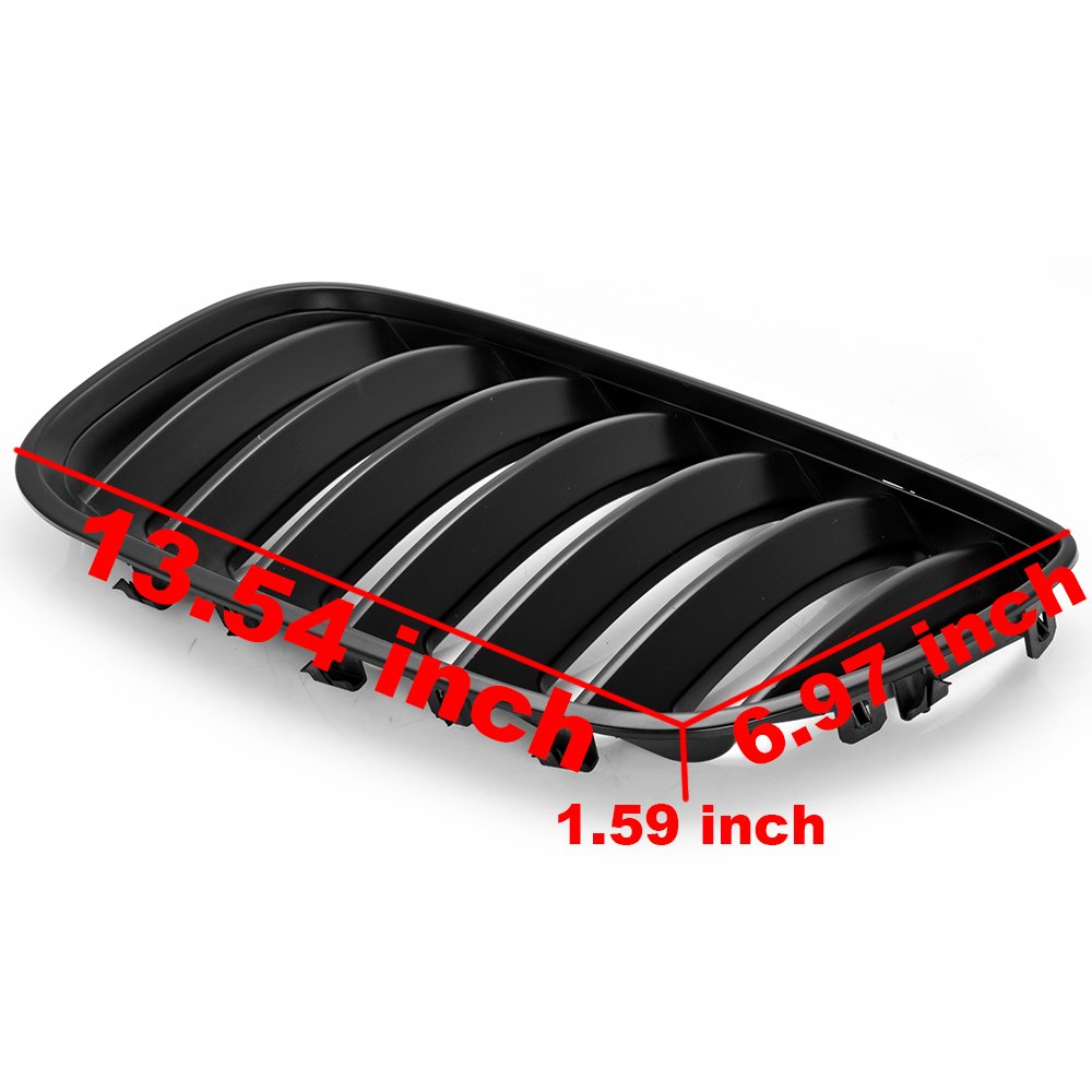2004-2006 BMW X5 E53 4-Door Facelift Front Kidney Grille - Matte Black Replacement Part | Perfect Upgrade for Off-Road & Urban Driving