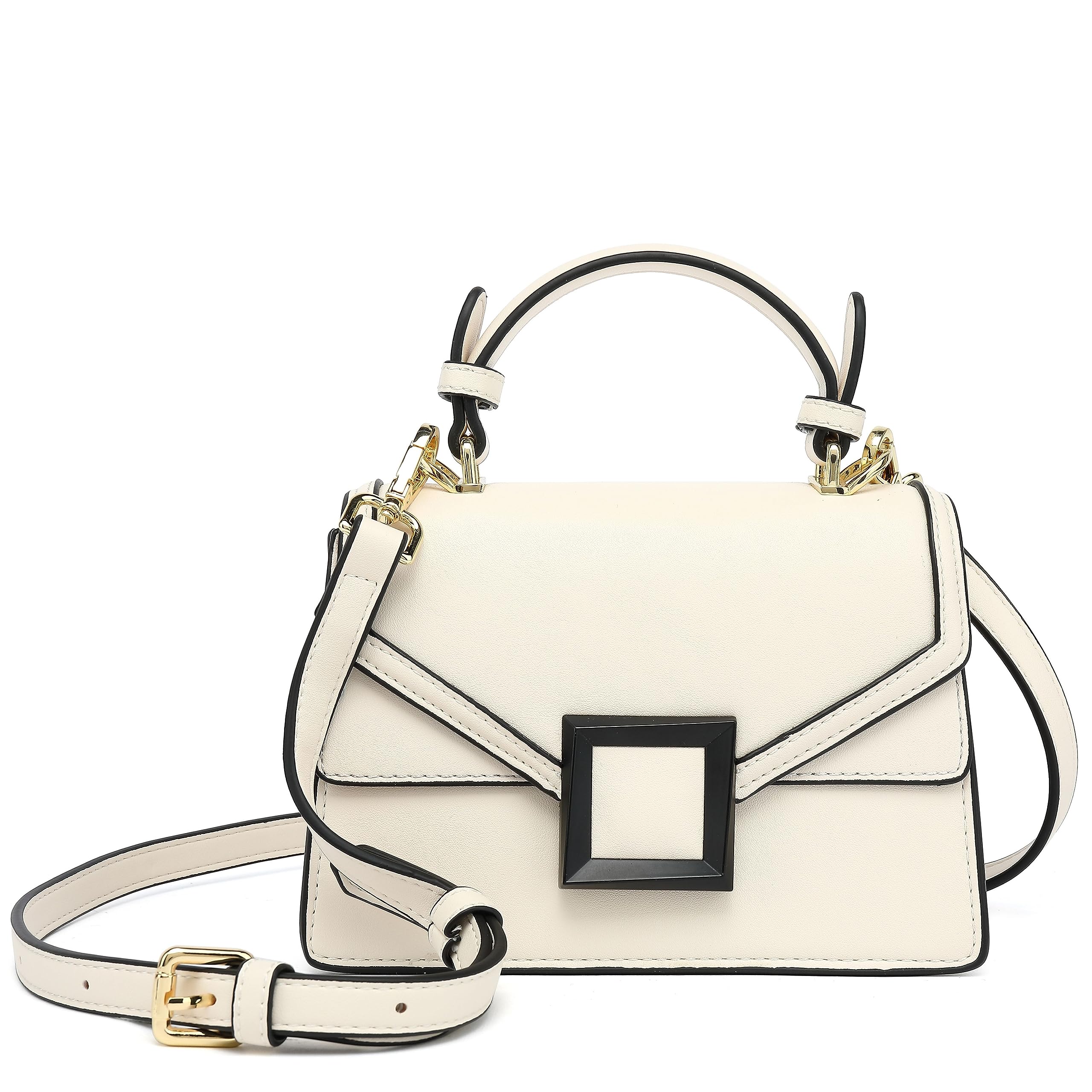Scarleton Women's Crossbody Bag - Structured Mini Satchel Purse with Top Handle Shoulder Strap | Stylish & Functional H2077 | Perfect for Work, Travel & Everyday Use