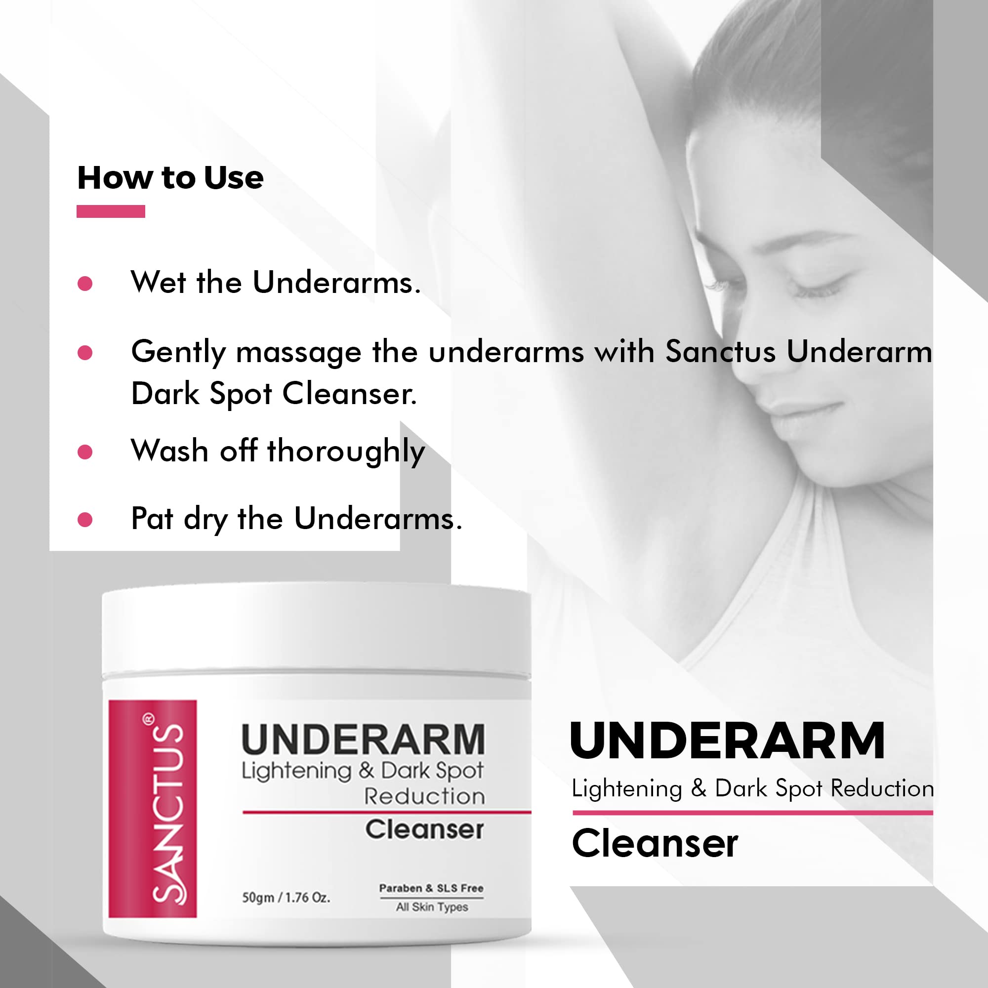 Underarm Brightening & Dark Spot Corrector - Exfoliating Cleanser for Armpit Skin with Tea Tree Oil, Licorice Extract & Kojic Acid | Lightens Dark Underarms, Reduces Hyperpigmentation | Perfect for Post-Waxing Care & Summer Ready Smooth Skin