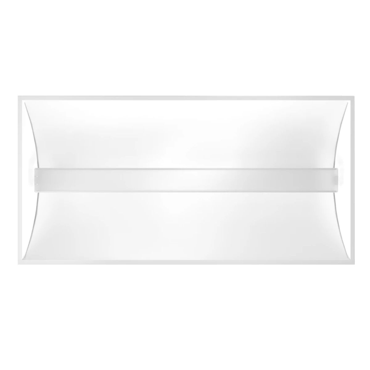 2x4 LED Troffer Light Fixture - 5500 Lumens, 49W, 3500K/4000K Color Temperature, 120V/277V with Battery Backup - Perfect for Office Lighting, Warehouse, and Commercial Spaces