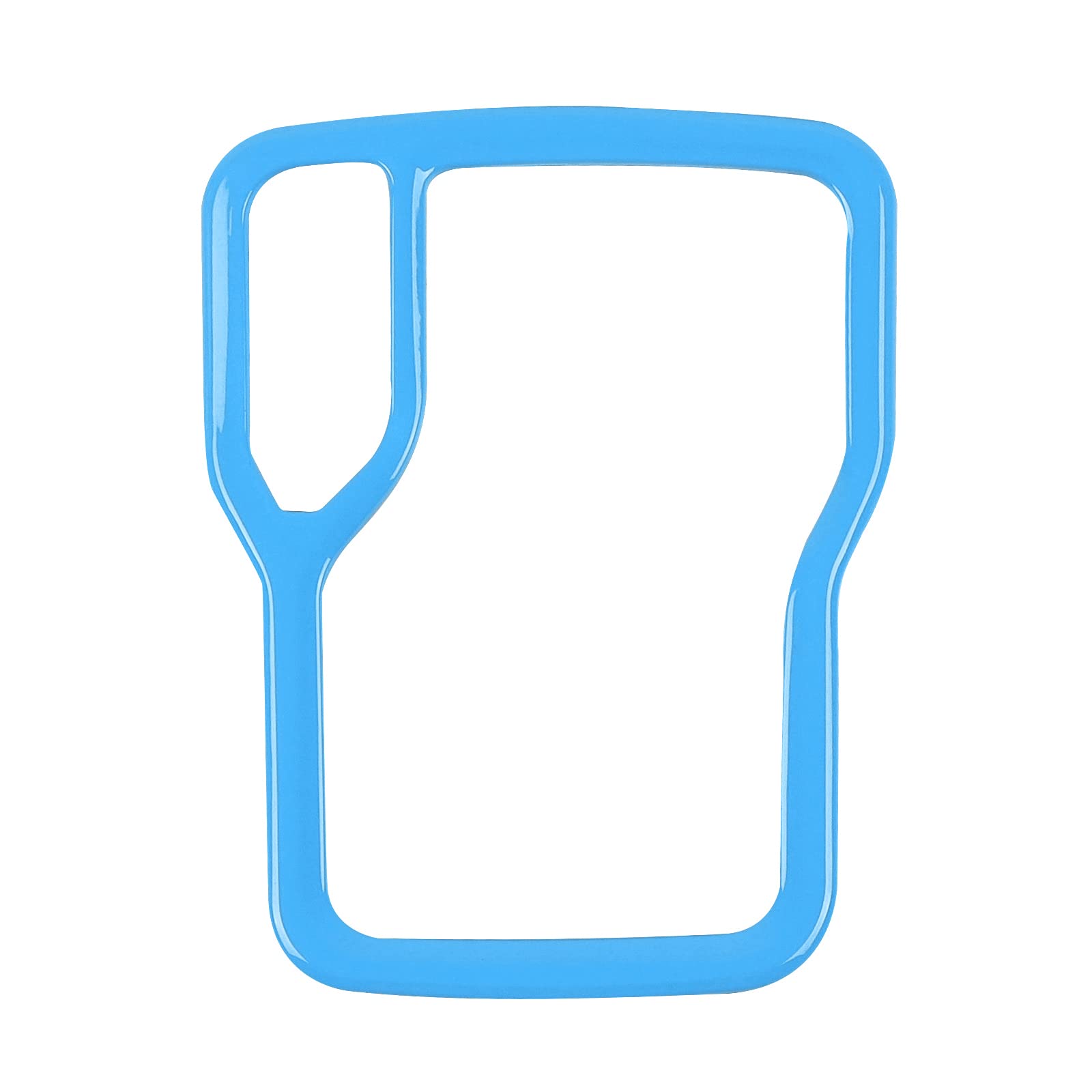 RT-TCZ Light Blue Gear Shift Trim Cover Frame for Jeep Wrangler JL JLU & Gladiator JT (2018-2024) | Interior Accessories Upgrade | Perfect for Off-Roading & Daily Driving