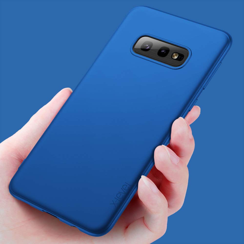 Samsung Galaxy S10e Case, Slim Fit Soft TPU Ultra-Thin Matte Finish Cover with Enhanced Grip - Stylish Blue Phone Case for Women, Perfect for Everyday Use and Travel