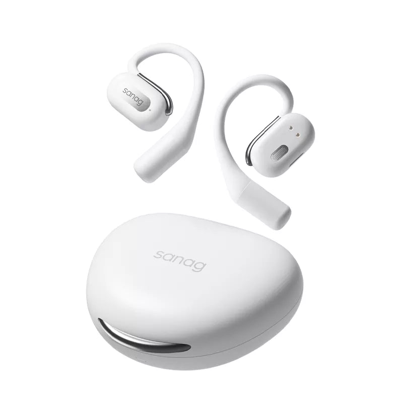 Sanag G56S Wireless Bluetooth Headphones with Ear Hook - Open Ear Air Conduction for Running, Cycling & Workouts - Sweatproof Sport Earbuds for Gym, Outdoor Activities & Travel
