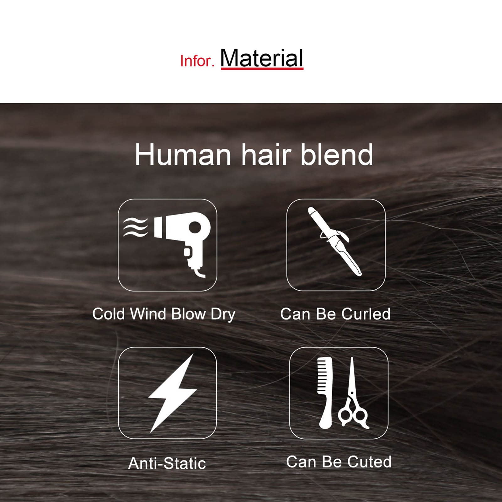 Heat Resistant Synthetic & Human Hair Blend Wig for Women - Short Curly Bob Style (Dark Brown) | Medical Hair Loss Solution & Everyday Fashion | IC2040 IC2040H